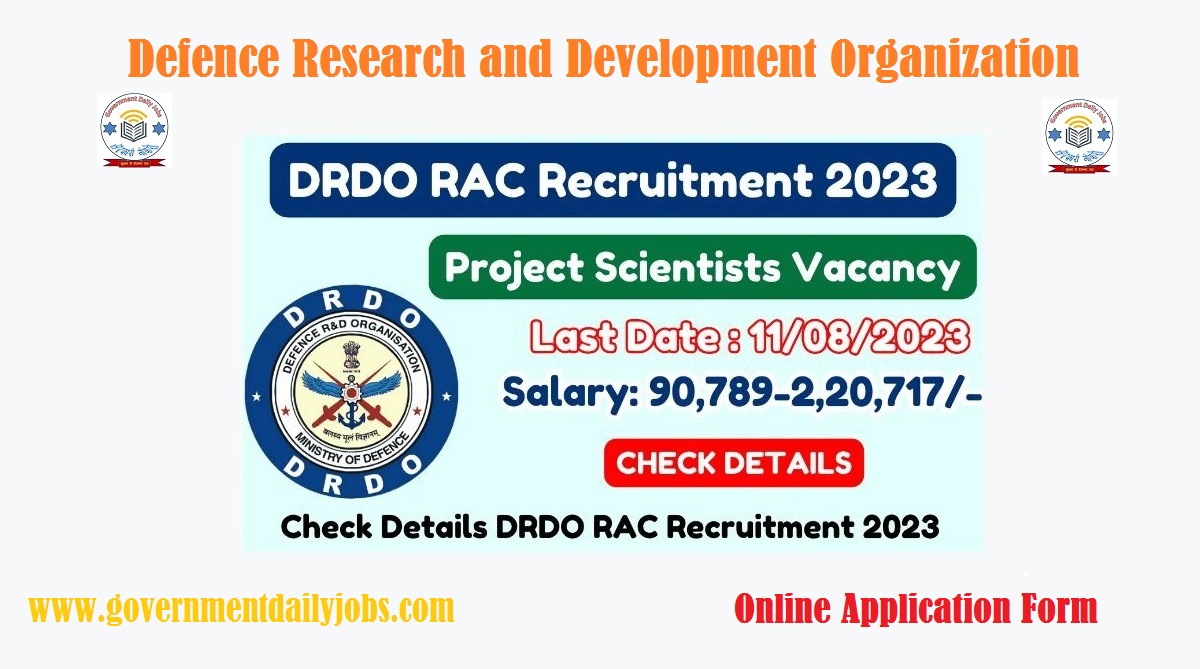 DRDO RAC RECRUITMENT 2023