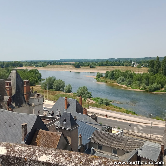 View of the Loire River from the ramparts of the Chateau Royal d'Amboise, Indre et Loire, France. Photo by Loire Valley Time Travel.