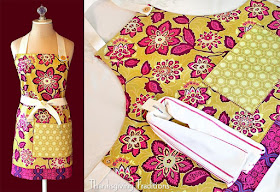 fully lined thanksgiving apron tutorial