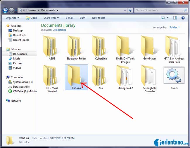 Cara Mengunci Folder Dengan Notepad - Feriantano.com