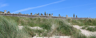 The graveyard above the beach