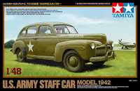 Tamiya 1/48 1942 U.S. ARMY STAFF CAR MODEL (32559) Color Guide & Paint Conversion Chart　
