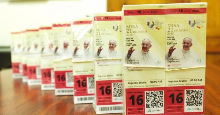 PAPA FRANCISCO EN PERÚ: Repartirán en parques 70 mil entradas para misa del Pontífice en Las Palmas - www.elpapaenperu.com