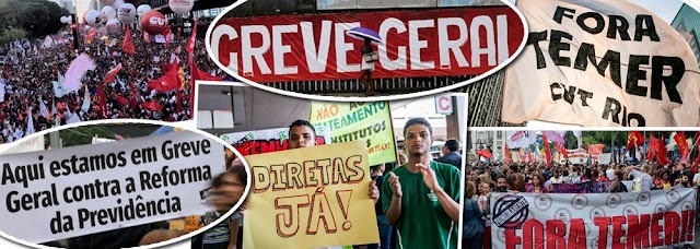CONFIRA MANIFESTAÇÕES PROGRAMADAS PARA A GREVE GERAL DESTA SEXTA-FEIRA