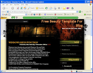 Black template Blogger