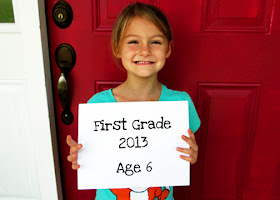 Tessa's first day of First Grade!