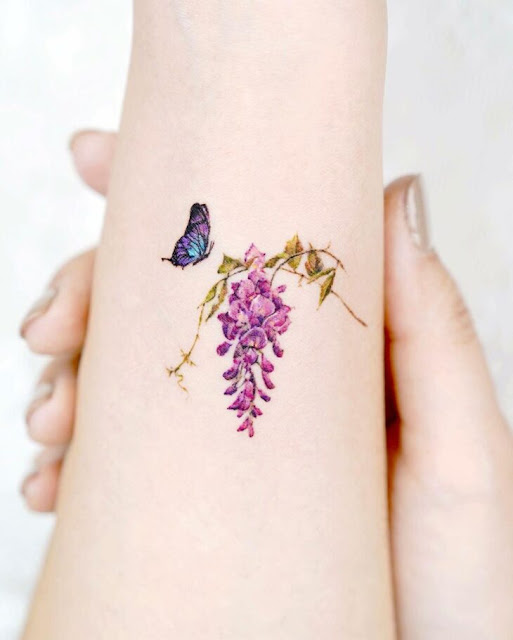 Mini tatuagens femininas delicadas de flores - 95 fotos e modelos