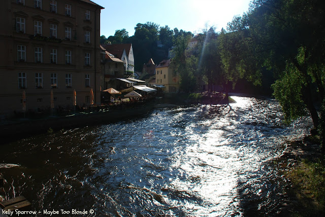 Vltava River Cesky Krumlov castle