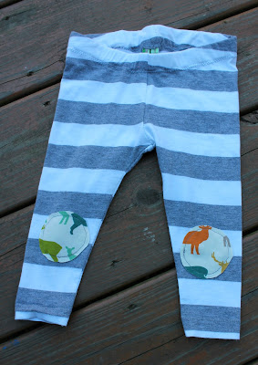 up cycled baby leggings