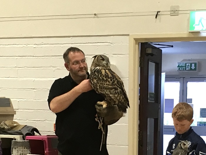 10 Chris with the European Eagle Owl