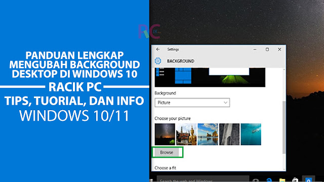 Panduan Lengkap Mengubah Background Desktop Di Windows 10