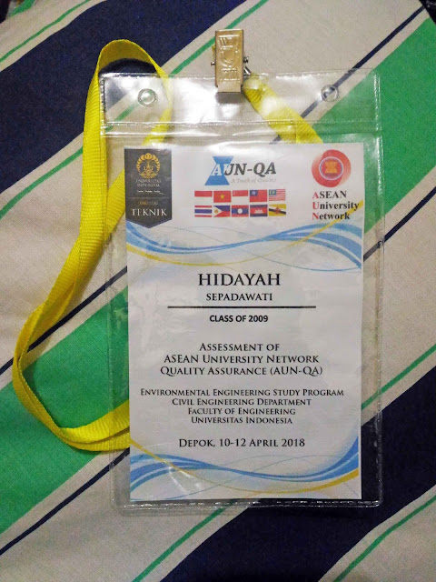 nametag, asean university network, universitas indonesia, environmental engineering