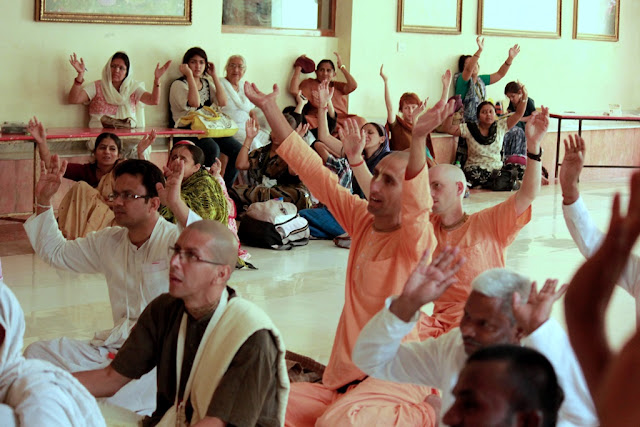 Blissful Participants in Seminar Sri Vrindavana Dhama