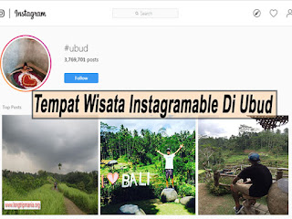 Inilah 3 Tempat Wisata Instagramable Di Ubud