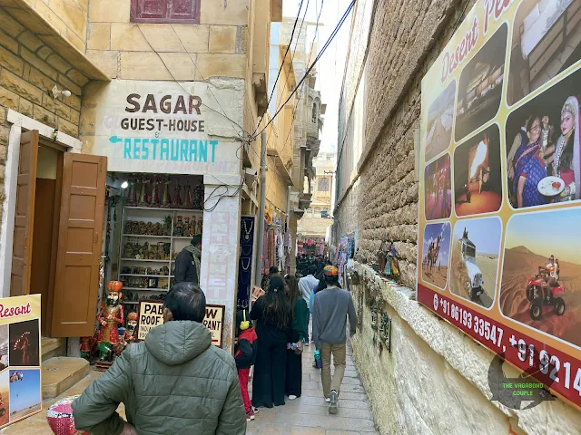 Narrow Alleys and Bazaars of Jaisalmer Fort, Rajasthan, India