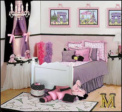  Girls Bedroom Ideas on Little Girls French Poodle Inspired Bedroom
