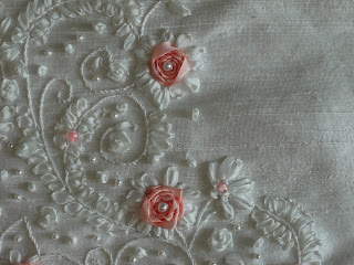 Silk ribbon embroidery