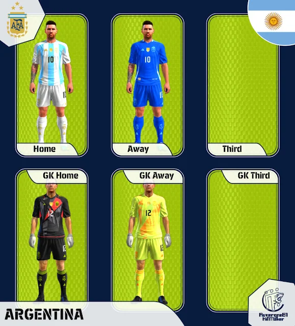 PES 2013 Argentina 2024 Kits By Auvergne81