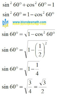 Синус 60 градусов. Теорема Пифагора. sin 60. Математика для блондинок.