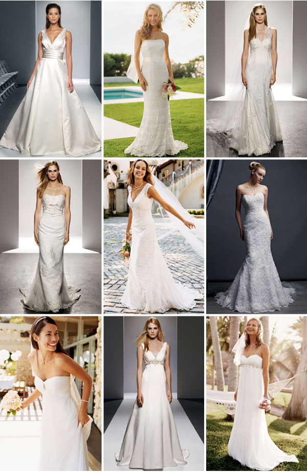 many choices of wedding dress