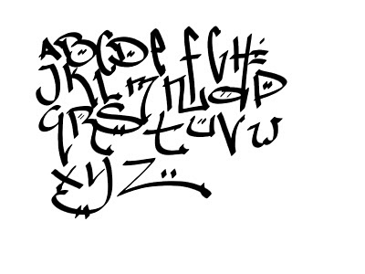 Graffiti-Letters-Alphabet-Designs-Sketches-A-Z-Simple