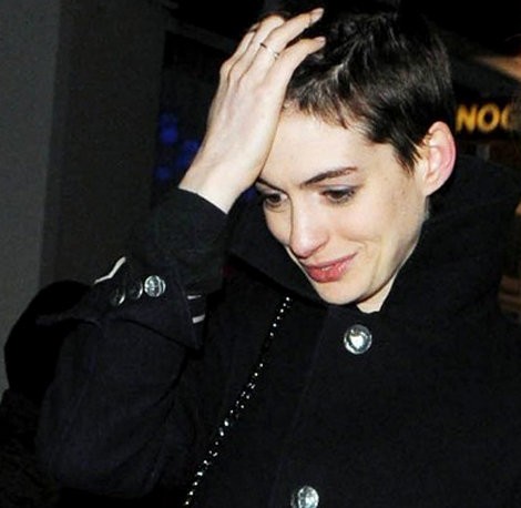 Anne Hathaway has undergone a drastic makeover to support her prestigious 