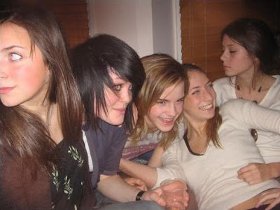 emma watson having fun with her friends