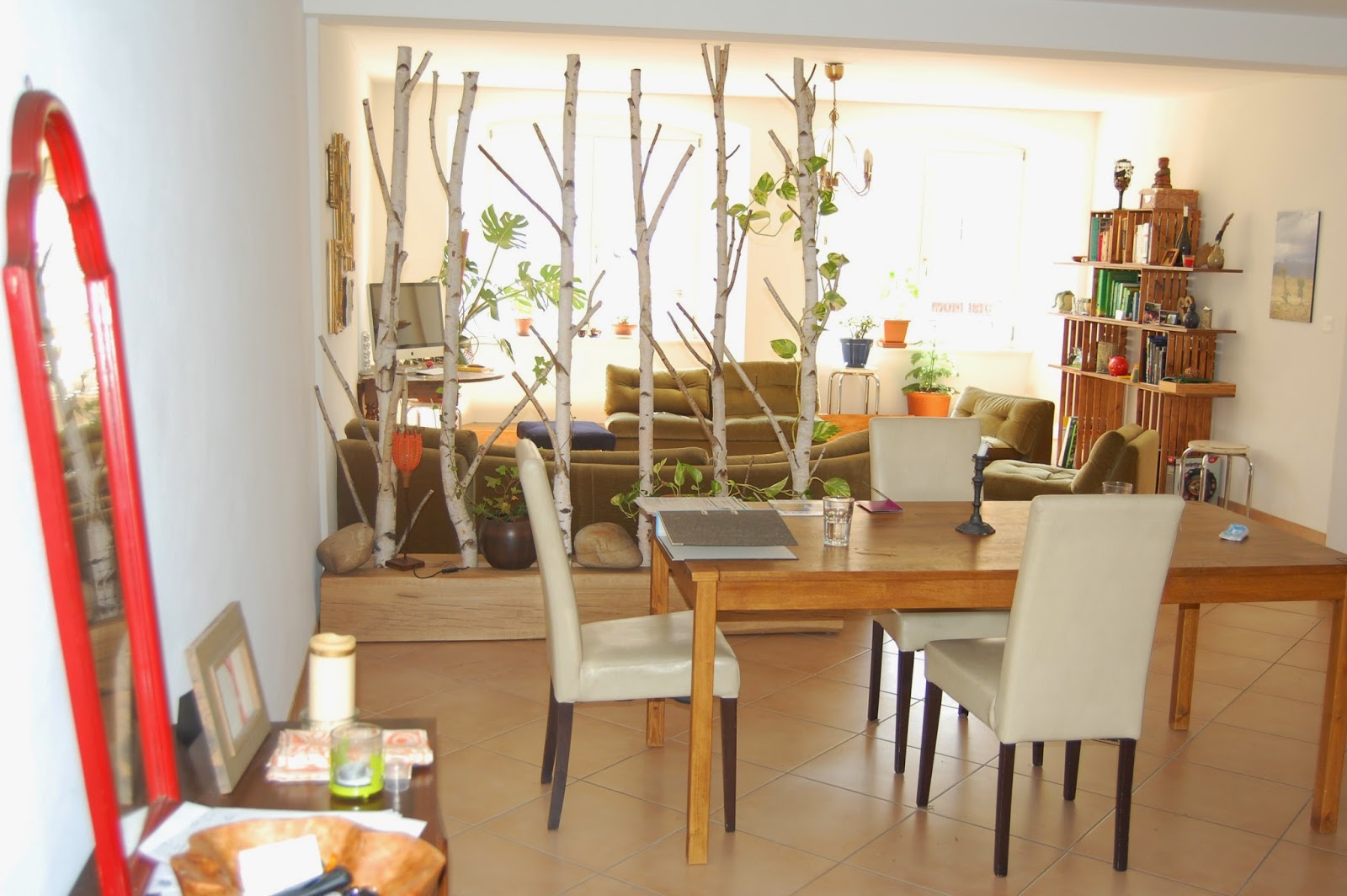 Tree room divider DIY tree room divider