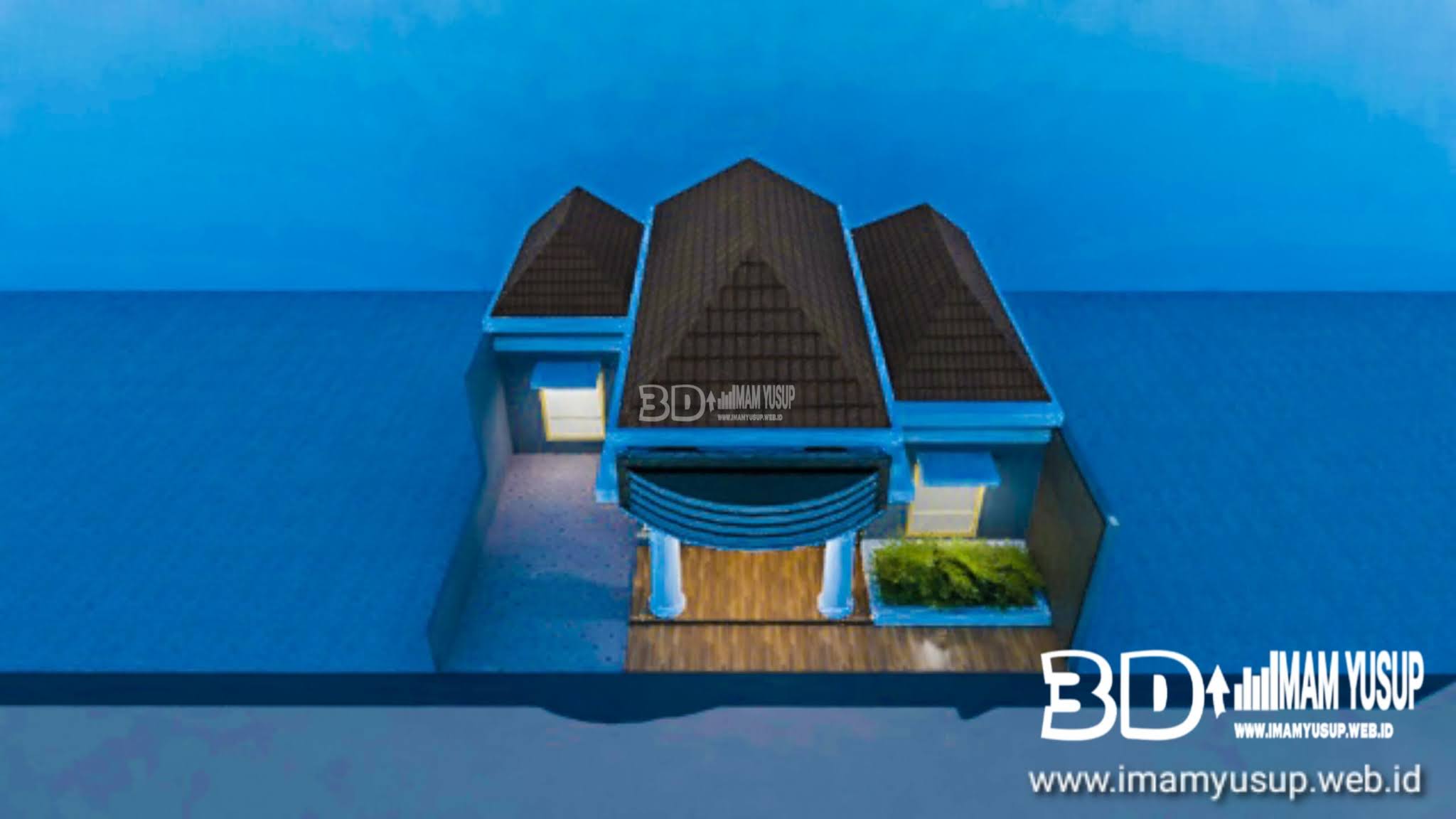 desain rumah 2 kamar ukuran 10x10 meter