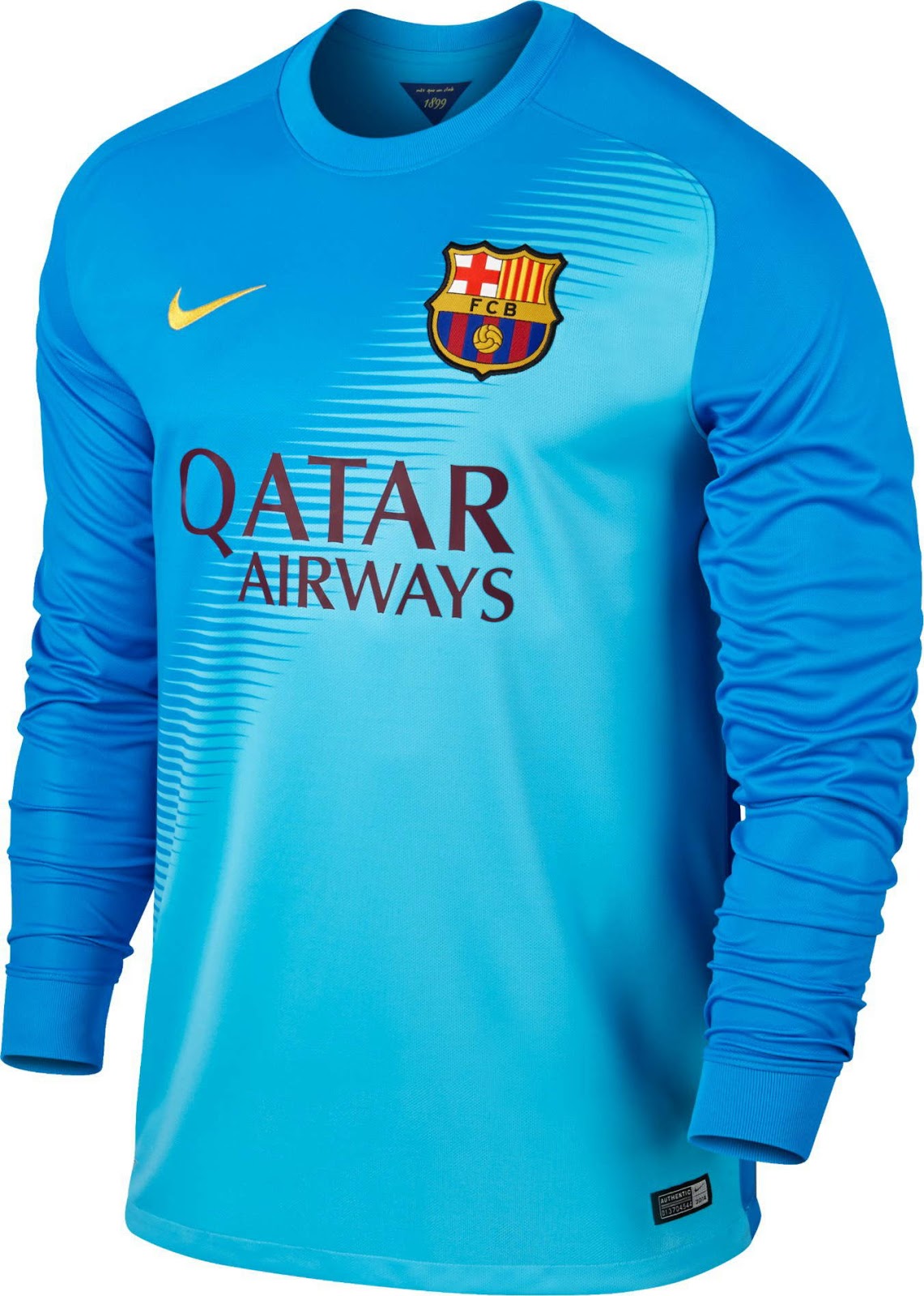 The new black / grey FC Barcelona 14 15 Goalkeeper Home Shirt features    fc barcelona goalkeeper