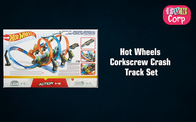 Hot Wheels Corkscrew Crash Track Set:
