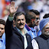 Sonia, PM, Gilani at the match