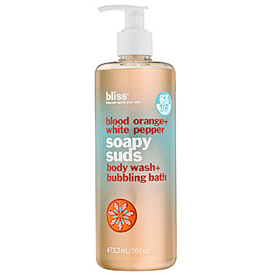 Bliss, Bliss body wash, Bliss shower gel, Bliss Blood Orange + White Pepper, Bliss Blood Orange + White Pepper Soapy Suds Body Wash + Bubbling Bath, body wash, shower gel