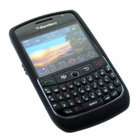 Kroo Black Skin Case for Blackberry Curve 8900