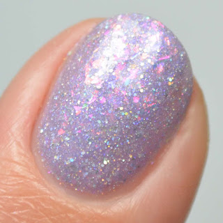 light purple holo nail polish