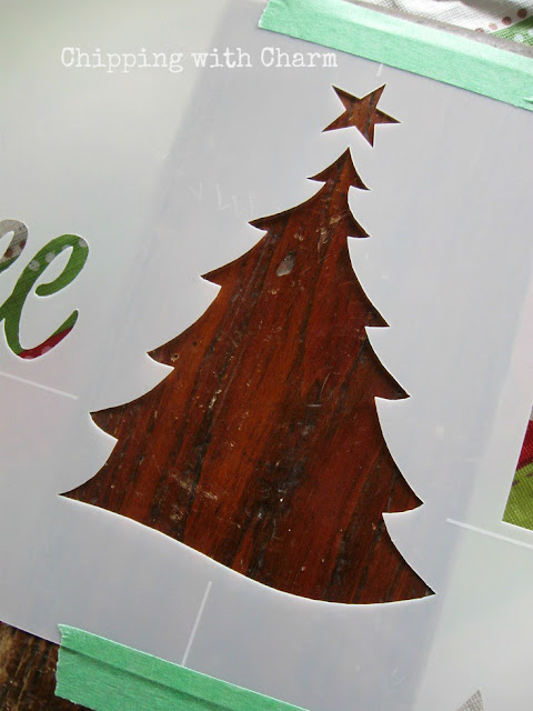 Chipping with Charm: Tree Hooks using Old Sign Stencils...www.chippingwithcharm.blogspot.com
