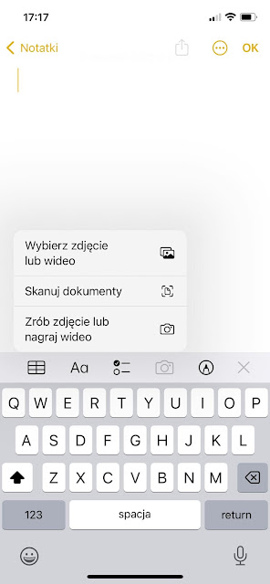 Skanowanie dokumentów w telefonie iPhone - Wybierz skanuj dokumenty