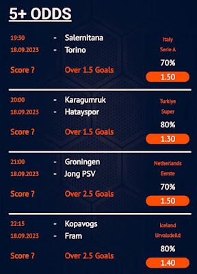 free 5 odds daily tips