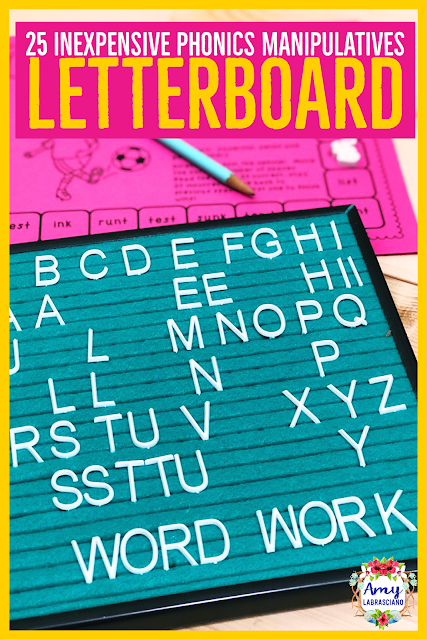 All kids grades pre school to 5th grade need phonics manipulatives to practice with.  This post will show adults, whether they are teachers, homeschoolers, parents or all of the above inexpensive options for helping their child to build words.  Great for all children working on their spelling words or word building! {preschool, kindergarten, first, second, third, fourth, fifth, homeschool, 1st, 2nd, 3rd, 4th, 5th}