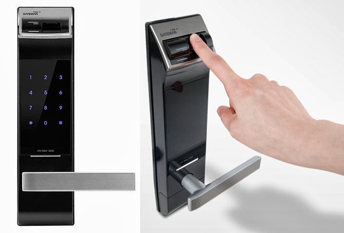 kunci pintu digital/elektronik Gateman F100 Biometric