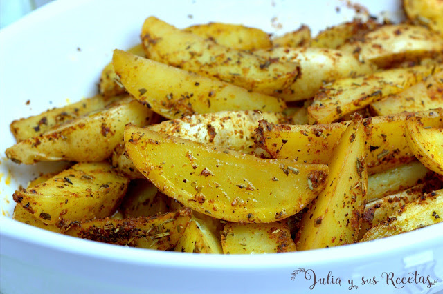 Patatas cajún. Julia y sus recetas