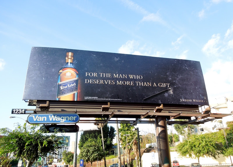 Johnnie Walker Blue Label whisky billboard