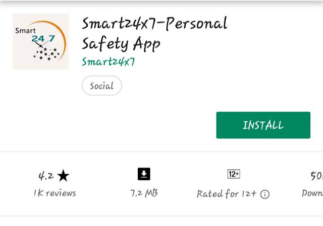 Smart 24×7 safety app 