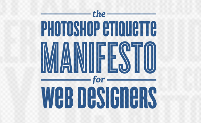 photoshop etiquette for webdes