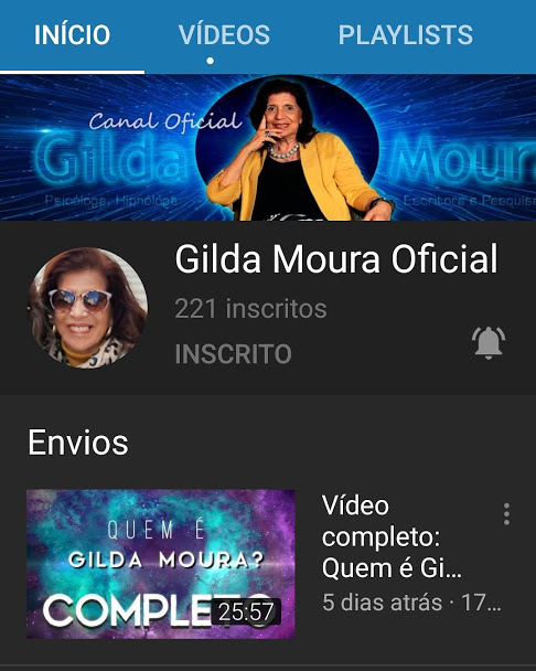 Dra. Gilda Moura Especialista nos estudos dos Contatados, Abduzidos e Hibridos)