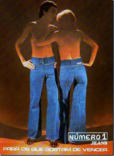 propaganda Jeans Número 1 - anos 70. moda anos 70; propaganda anos 70; história da década de 70; reclames anos 70; brazil in the 70s; Oswaldo Hernandez 