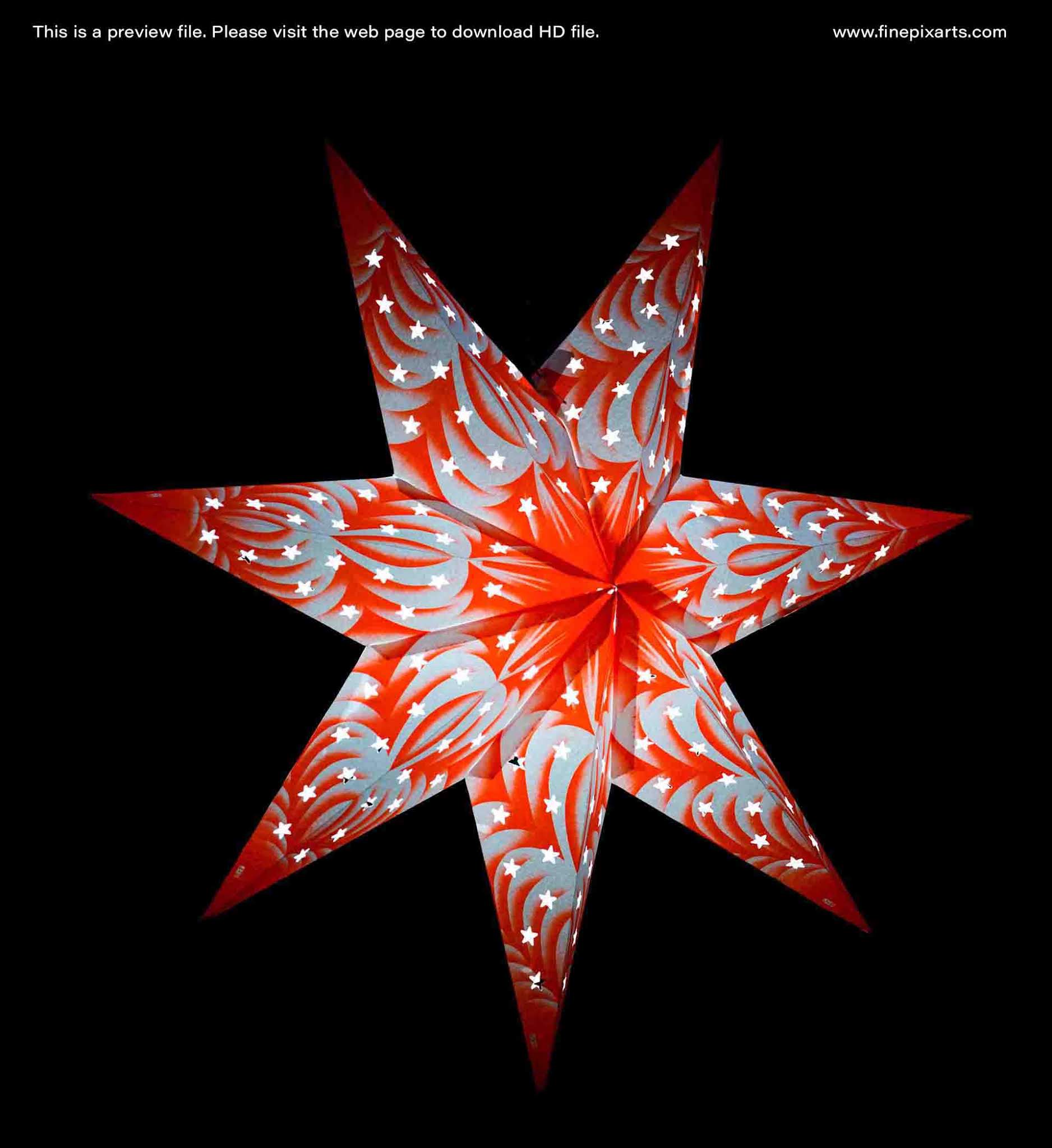 Christmas star Illumination light decoration 00015