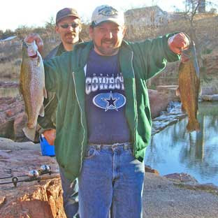 Trout fishing takes place