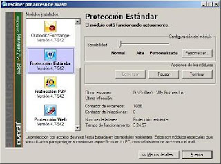 Software antivirus Avast sugerido por aplicaciones