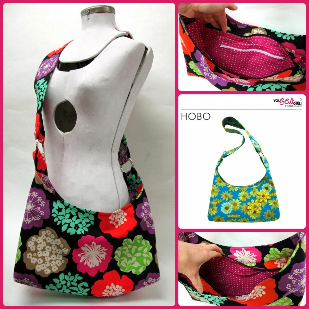 You Sew Girl Hobo Bag Sewing Pattern Test Drive